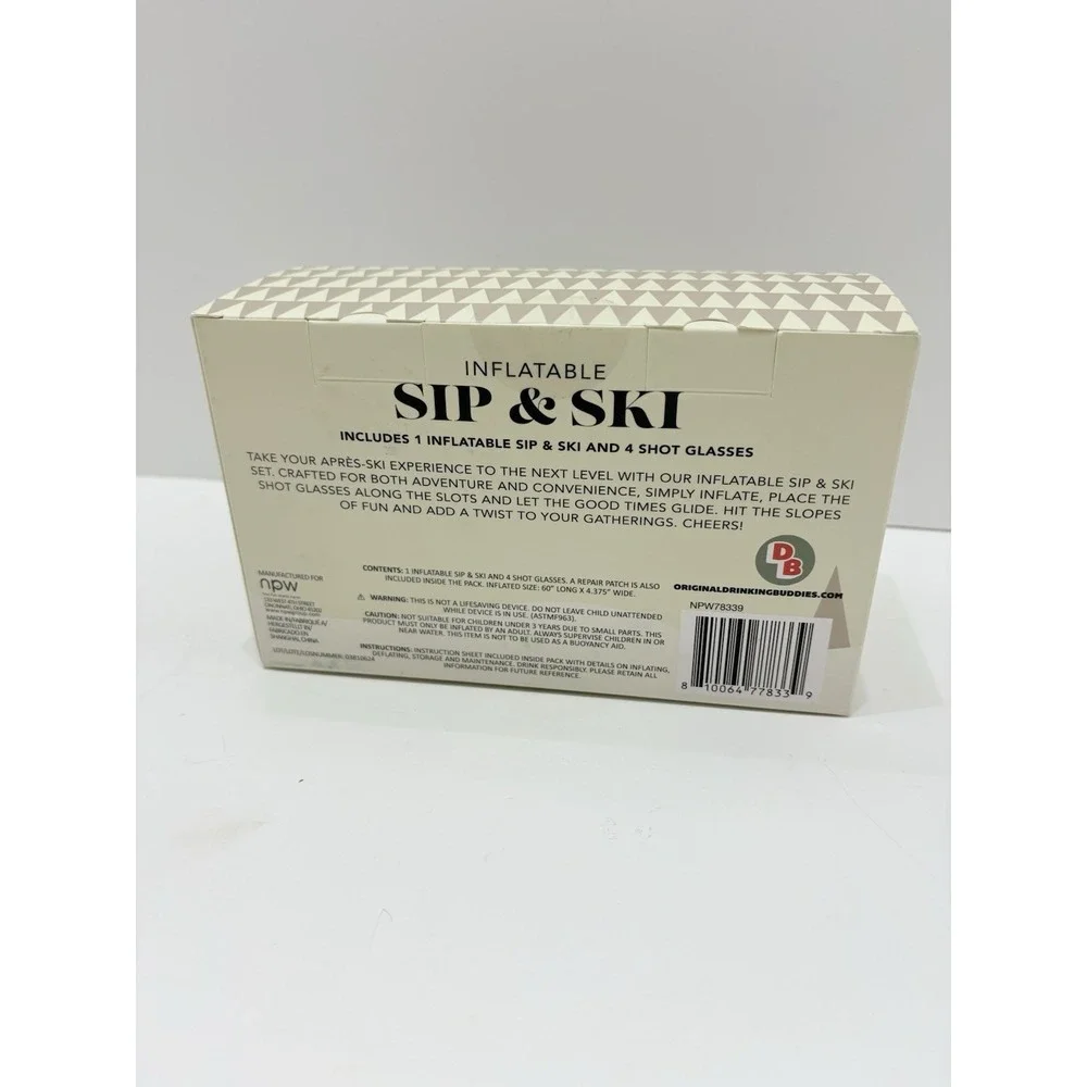 Sip & Ski,‎ Includes 1 Inflatable And 4 Shot Glasses.